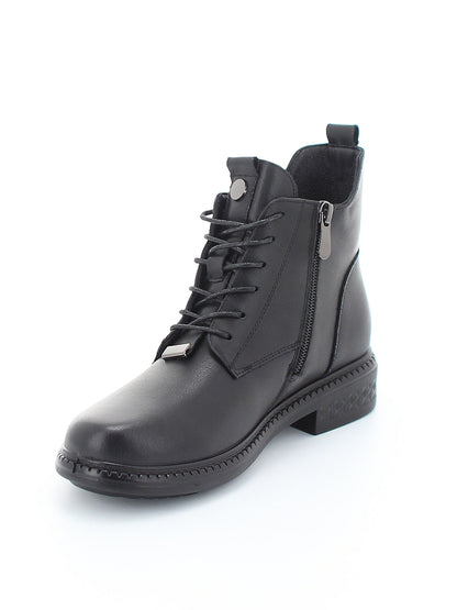 BONAVI 1R05-22 Zip Laced Ankle Boots