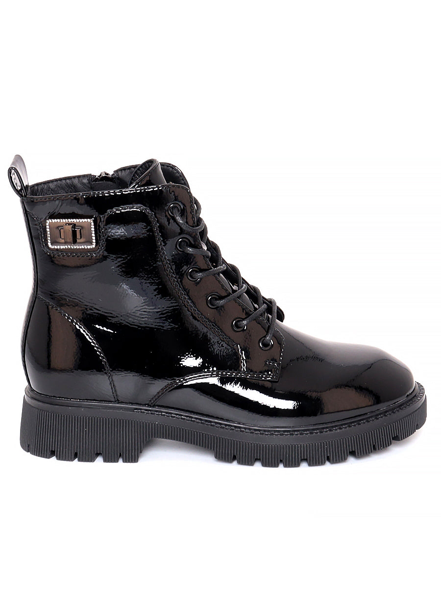 BONAVI 32W7-9 Laced Zip Ankle Boots