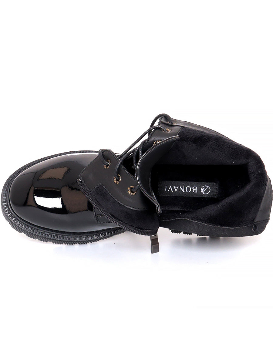 BONAVI 32W7-9 Laced Zip Ankle Boots