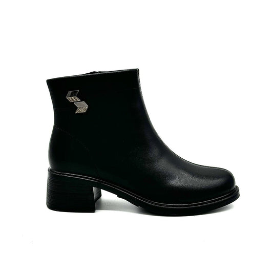42-DMU4-3 Block Heel Bootie