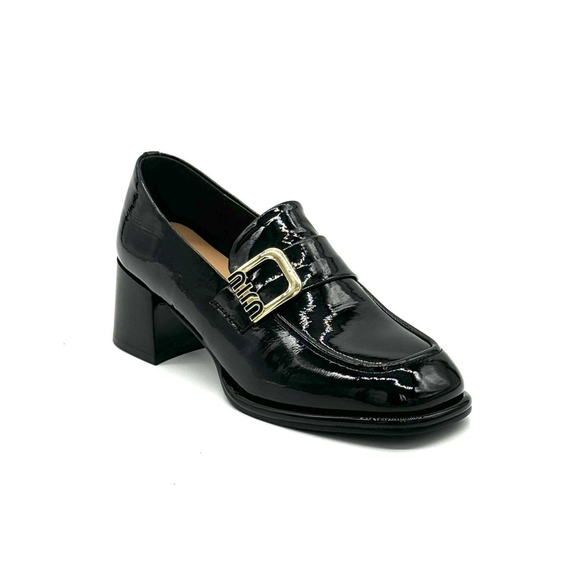 32W7-3 Block Heel Loafer