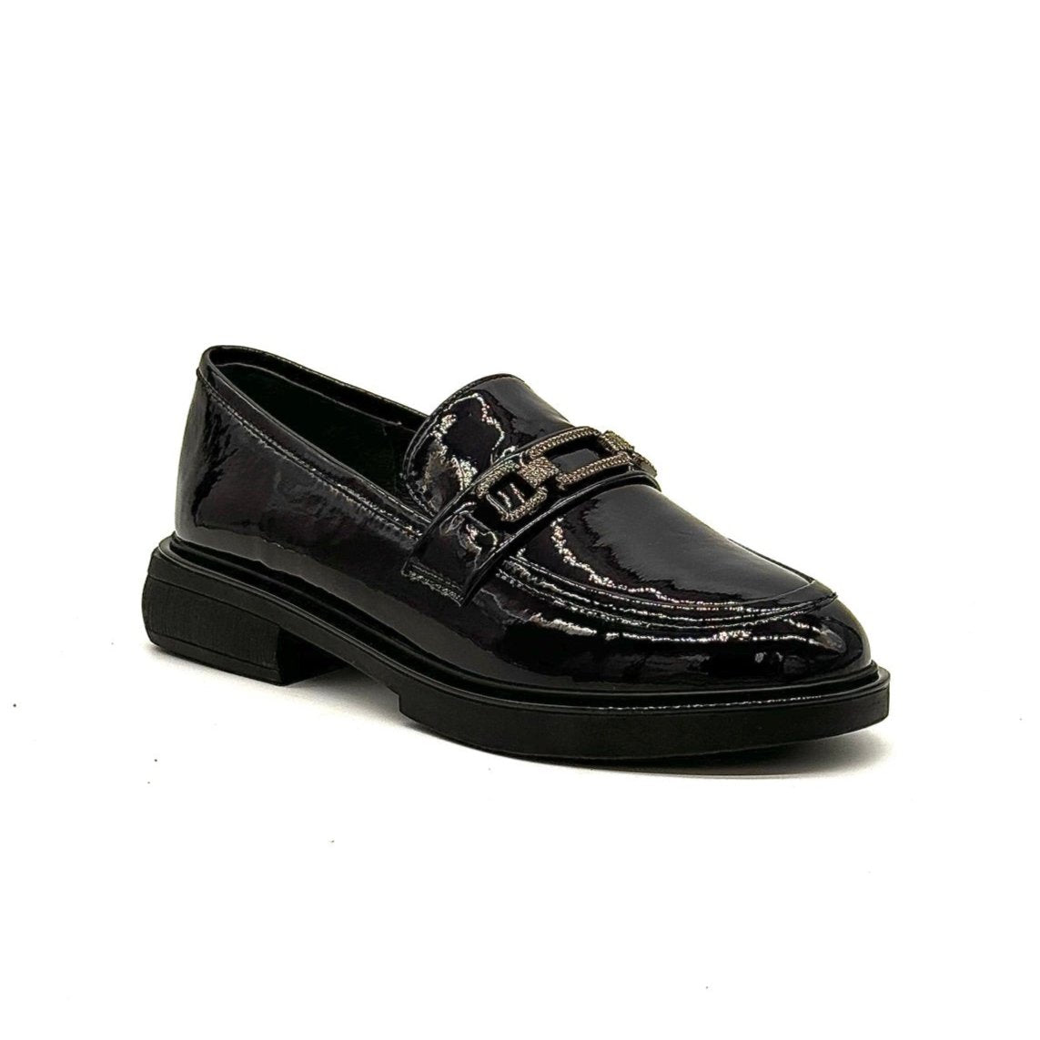 BONAVI 21W7-04 Patent Leather Loafer