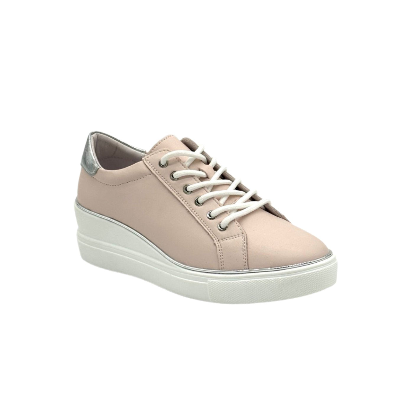 92FC16 Lace Up Leather Sneaker