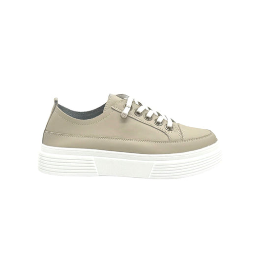 Bonavi 31F15-21 Women’s Leather Platform Sneakers – Full Leather Inner & Outer