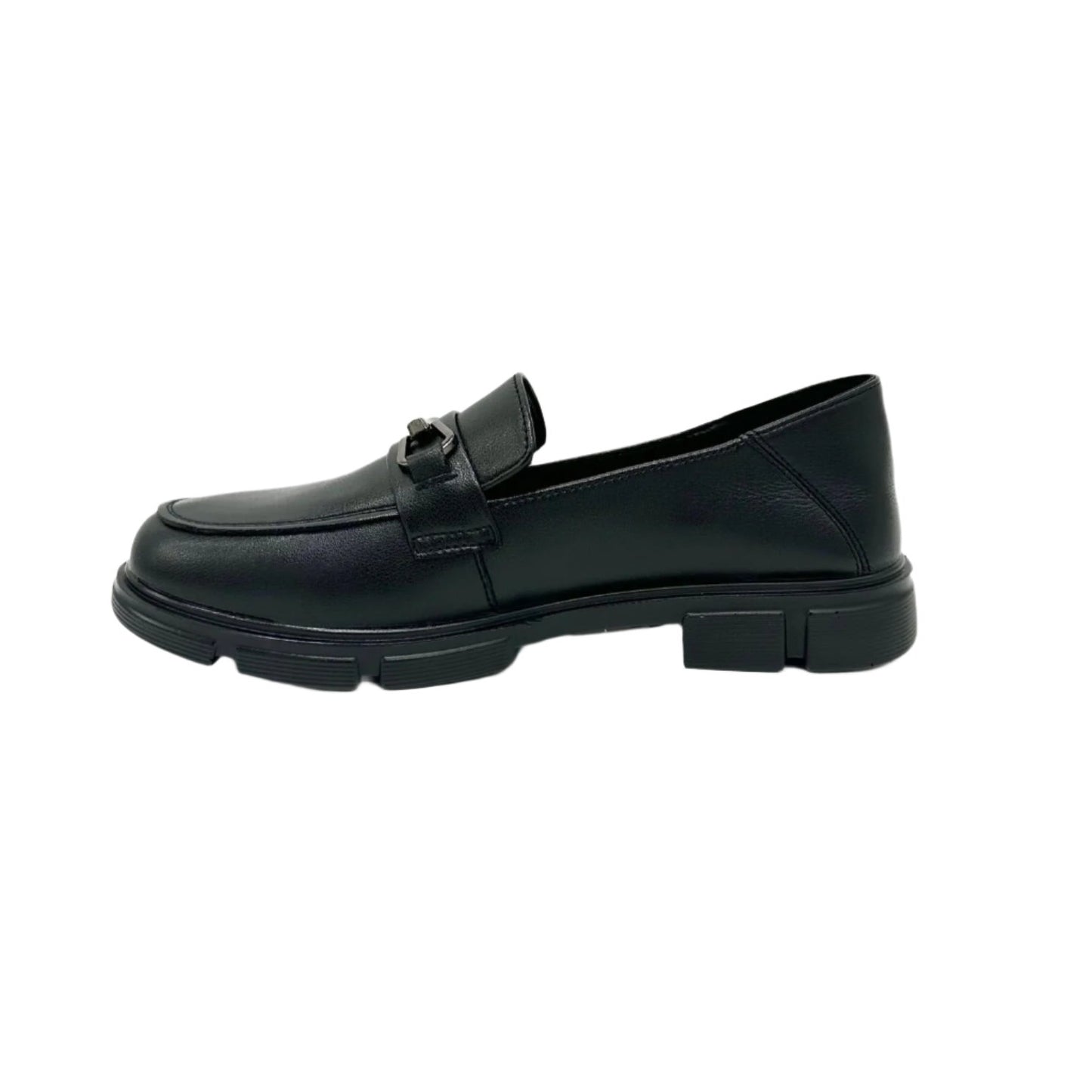 2R4-23 Black Loafer w Buckle