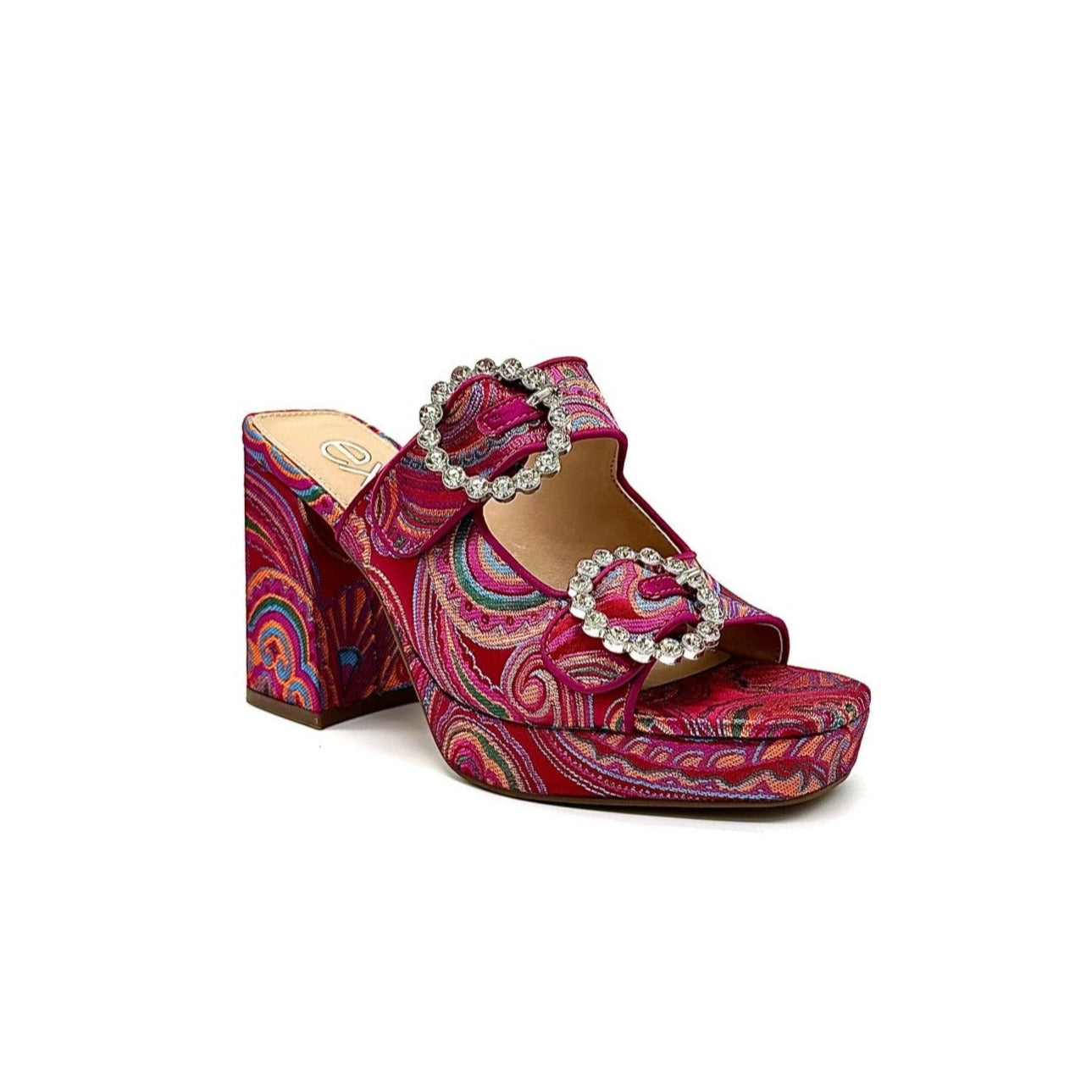 LUNA-801 Block Heel Sandal