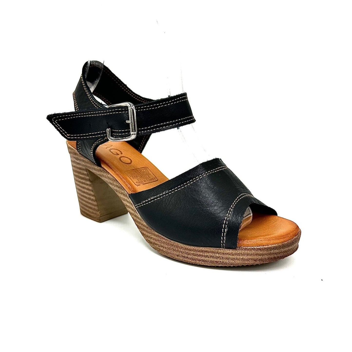 MAGO 066-1828 Block Heel Sandal