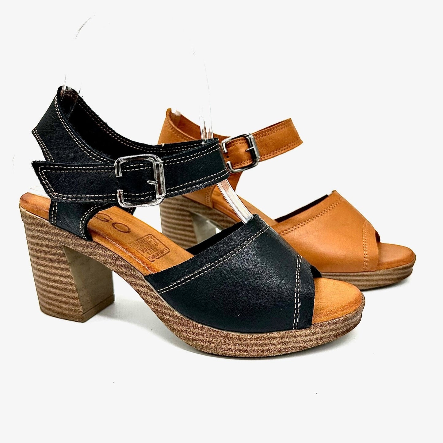 MAGO 066-1828 Block Heel Sandal