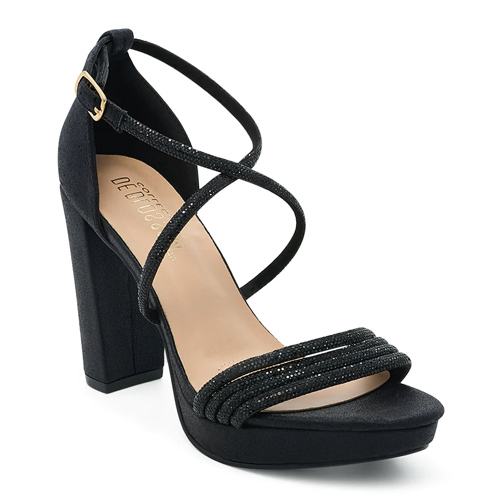 DE BLOSSOM PEACE BLOCK HEEL