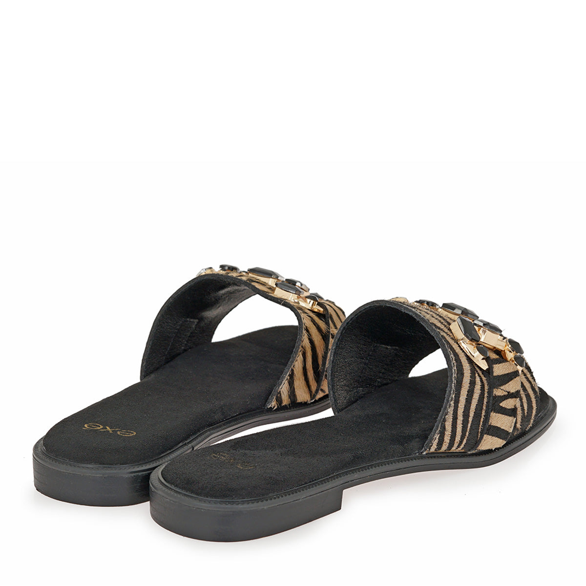 EXE Buckle Slide Sandal
