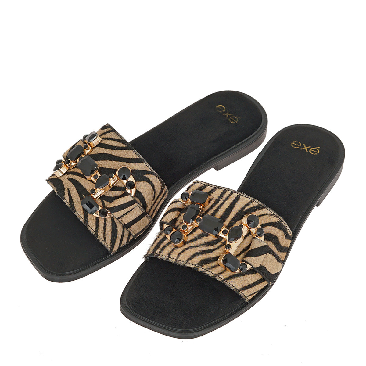 EXE Buckle Slide Sandal