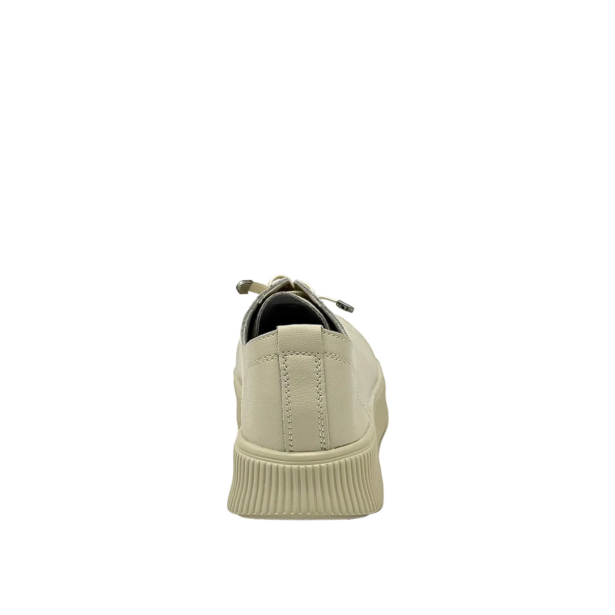 BONAVI Katie beige leather sneakers for women with minimalist design and lightweight sole