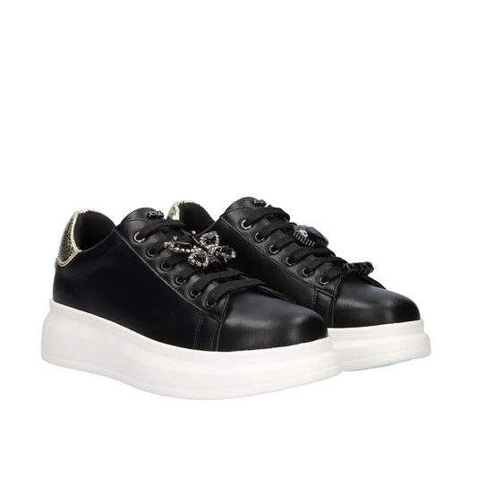 RENATO GARINI BLACK BUTTERFLY SNEAKER