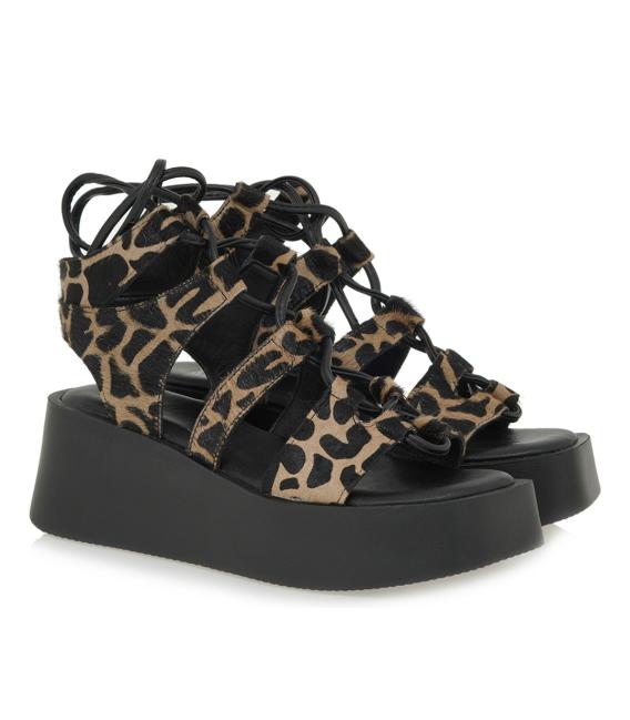 EXE 833 Platform gladiator sandal