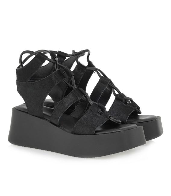 EXE 833 Platform gladiator sandal