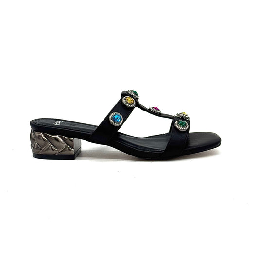 EXE KATY-414 Slide Sandal Low Block Heel