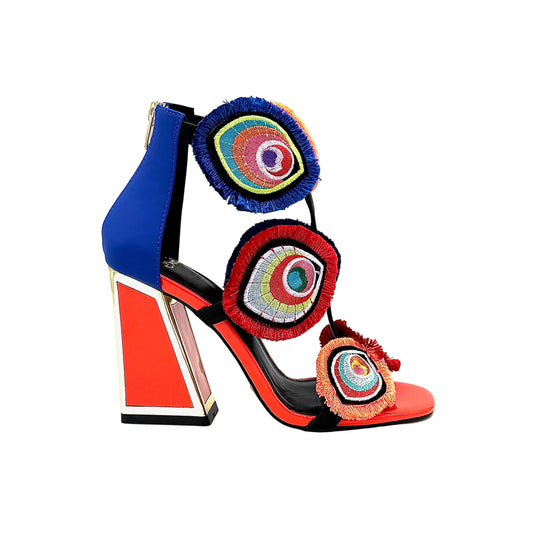 EXE DOMINIC-407 High Block Heel Sandal