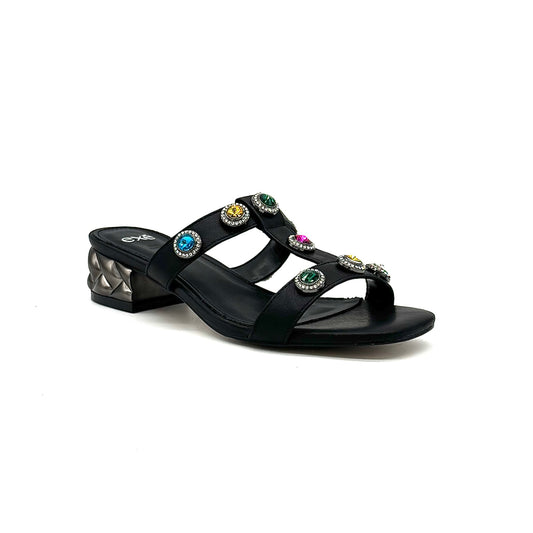 EXE KATY-414 Slide Sandal Low Block Heel