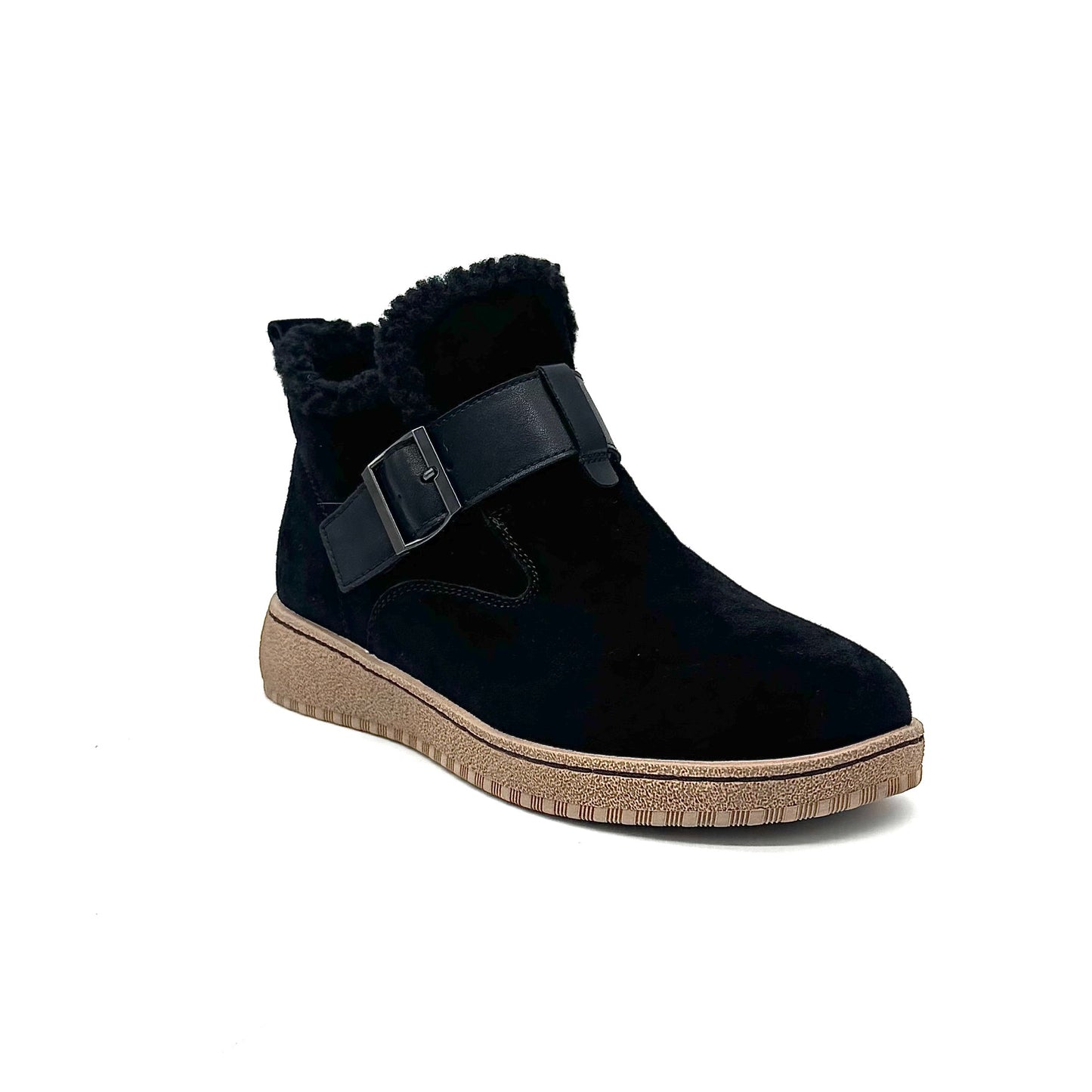 Bonavi 25-ZBE17-5 Women’s Suede Leather Ankle Boots