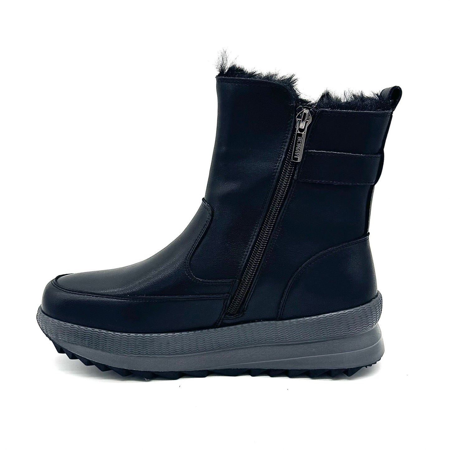 Bonavi 25-ZBU2-4 Leather Fur-Lined Boot