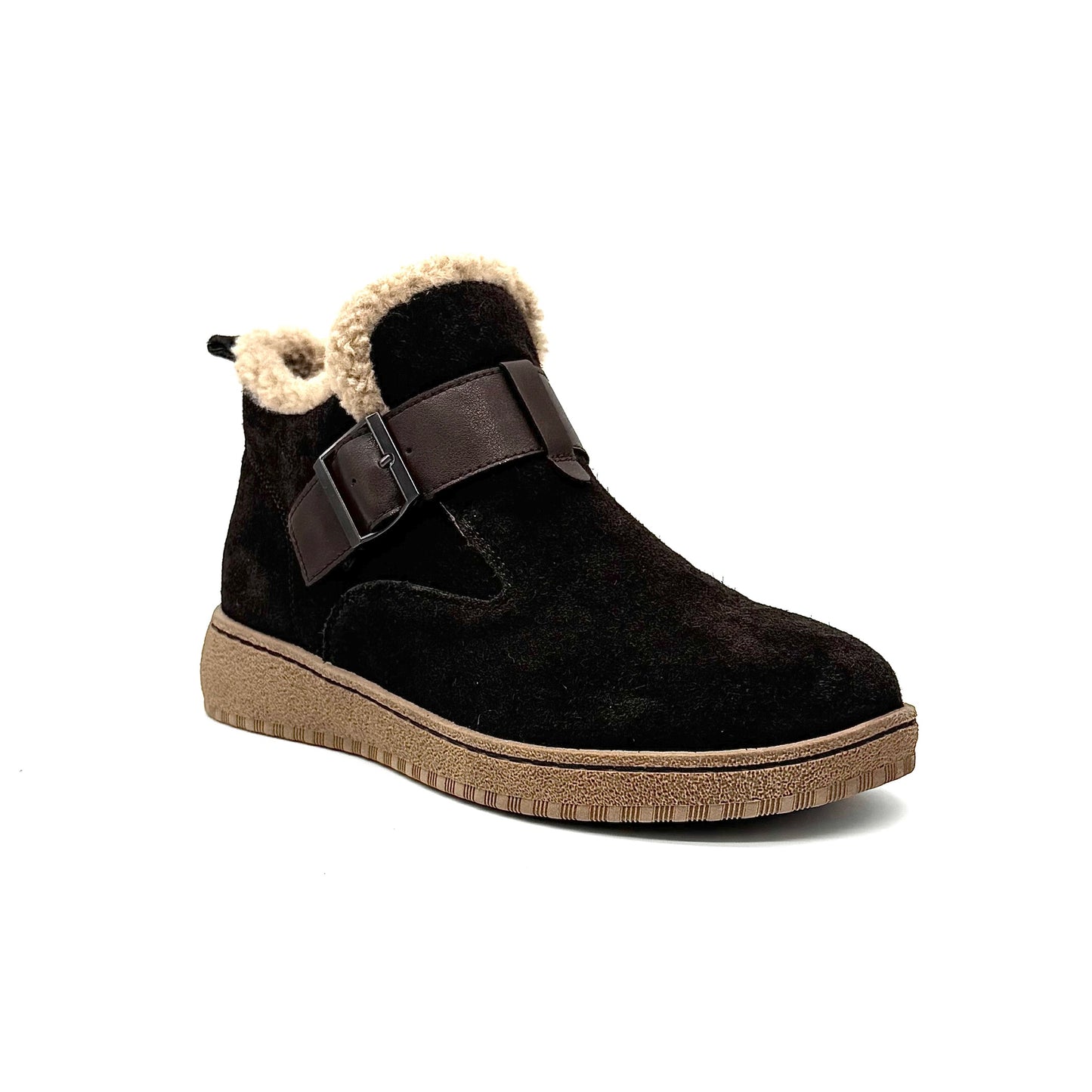 Bonavi 25-ZBE17-5 Women’s Suede Leather Ankle Boots