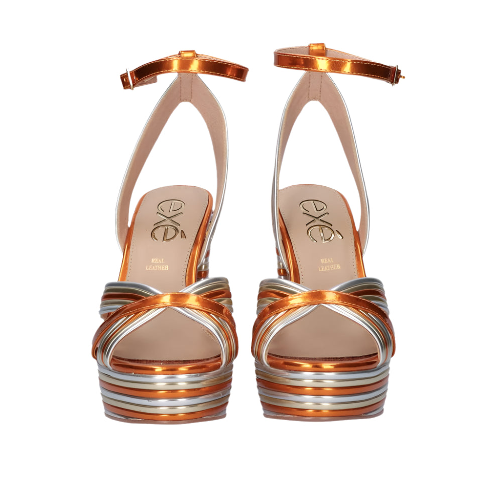 OPHELIA-832 Orange Heel Sandal