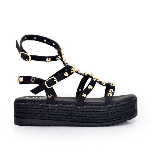 EXE 18093-E9 Platform Strapped Sandals