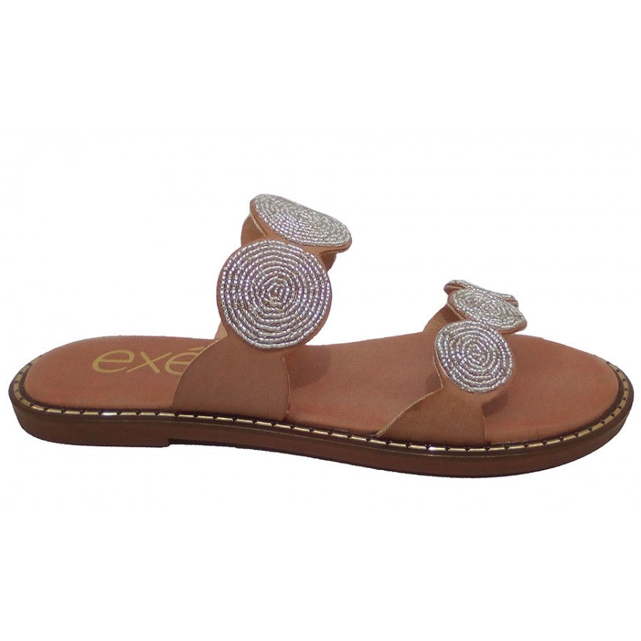 EXE ALLISON 112 NUDE FLAT SANDAL