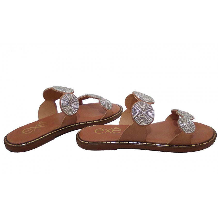 EXE ALLISON 112 NUDE FLAT SANDAL