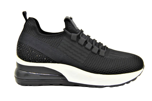 EXE EX14 Stone Heel Sneakers w Stretch Laces