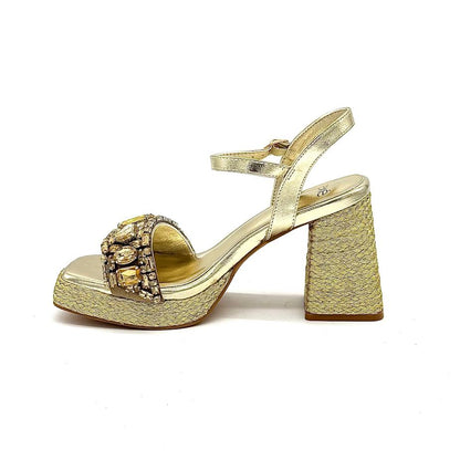 EXE 24017-1 – Gold Embellished Platform Heel