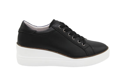 Bonavi 92FC16 Women’s Leather Lace-Up Sneaker – Premium Leather Inner & Outer