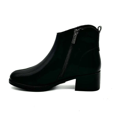 21R3-12 Block Heel Ankle Boots