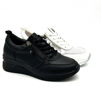 41-KZY5-4 Leather Sneakers