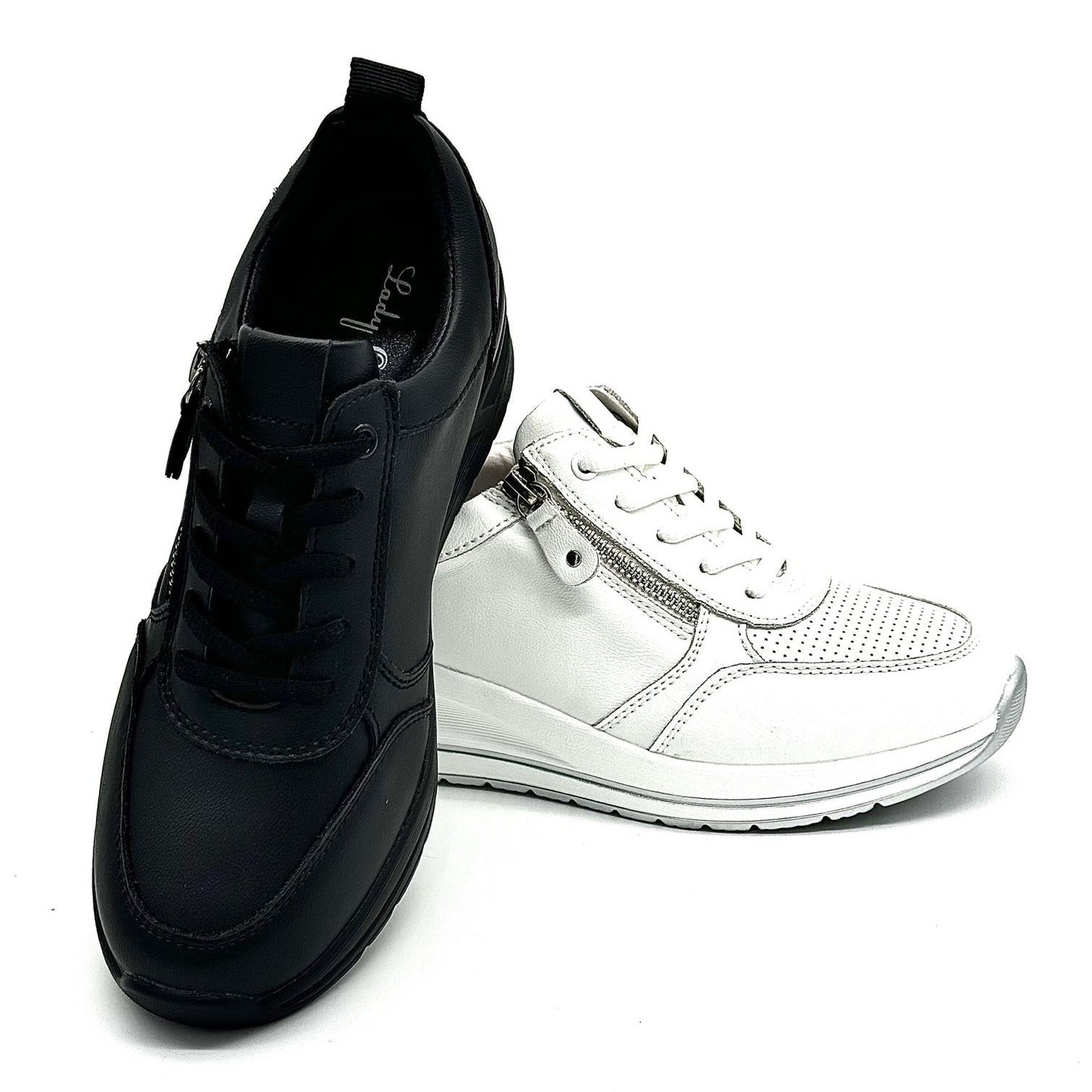 41-KZY5-4 Leather Sneakers