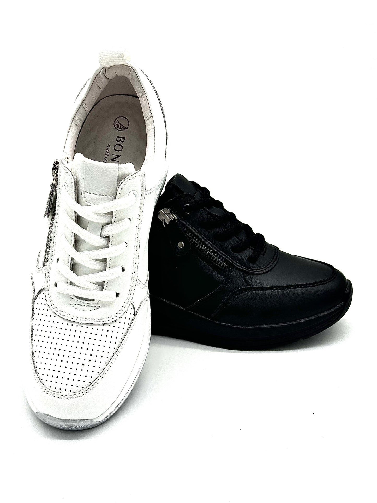 41-KZY5-4 Leather Sneakers