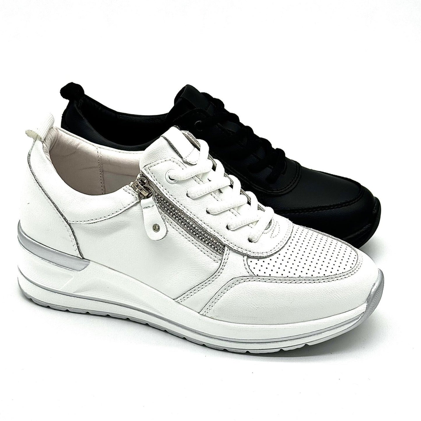 41-KZY5-4 Leather Sneakers