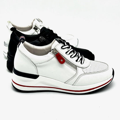 41-KZY5-4 Leather Sneakers