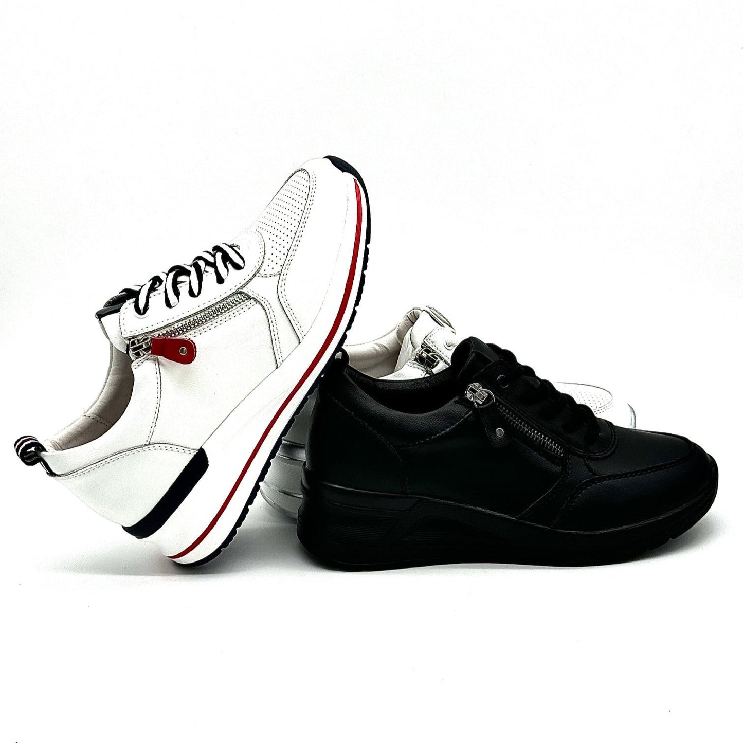 41-KZY5-4 Leather Sneakers