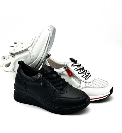 41-KZY5-4 Leather Sneakers