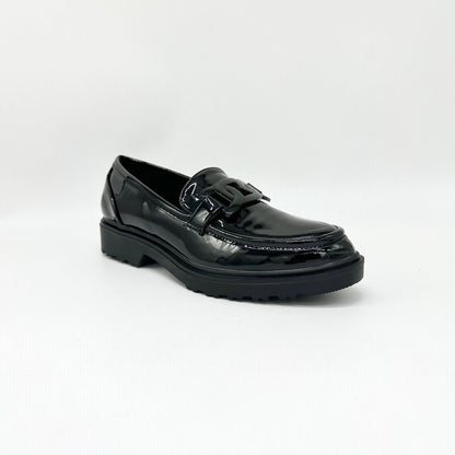 EXE 20-5055 Patent Buckle Loafers
