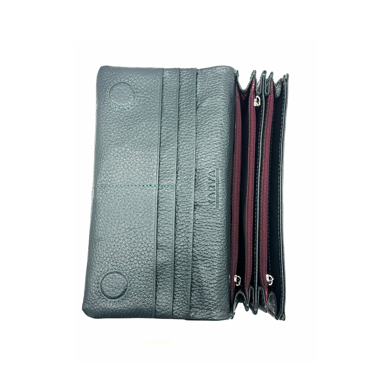 KARYA Lara Genuine Leather Continental Wallet