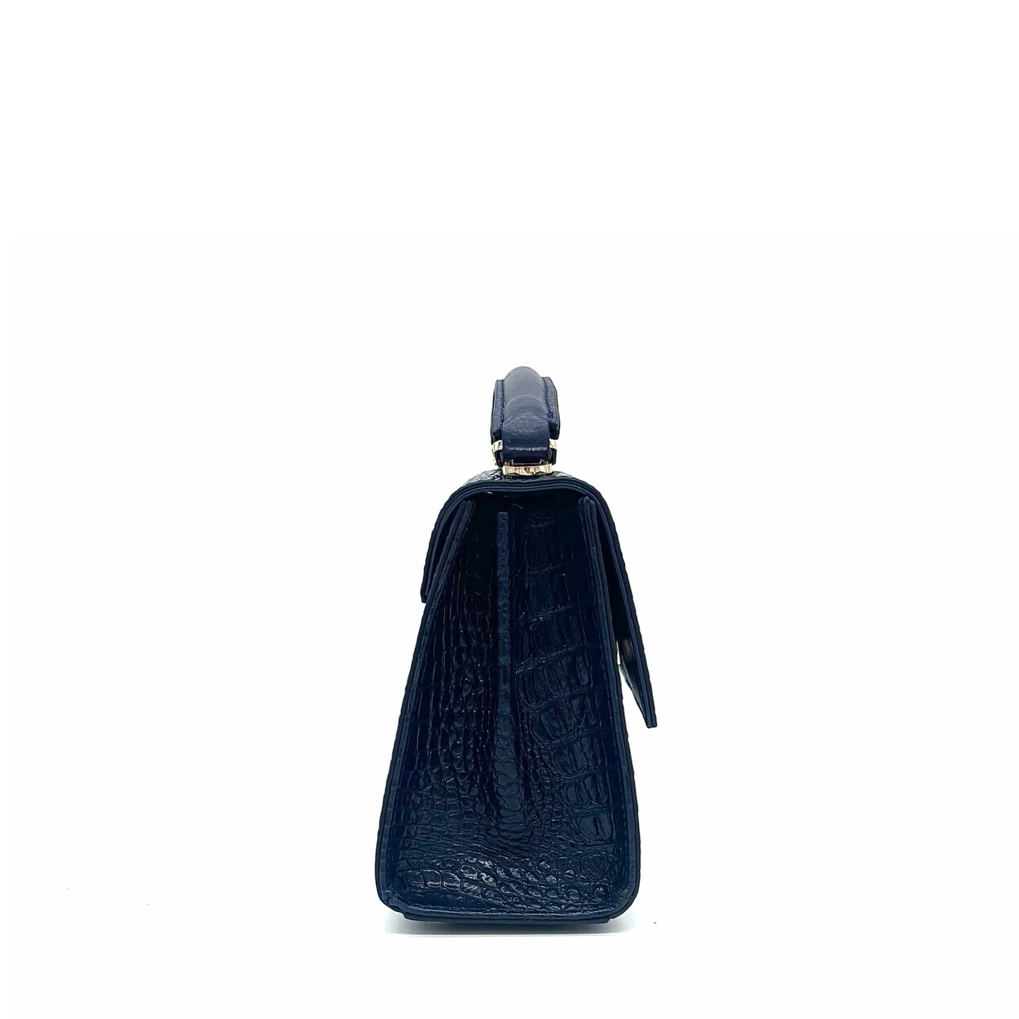 KARYA Mila Patent Leather Top Handle Satchel
