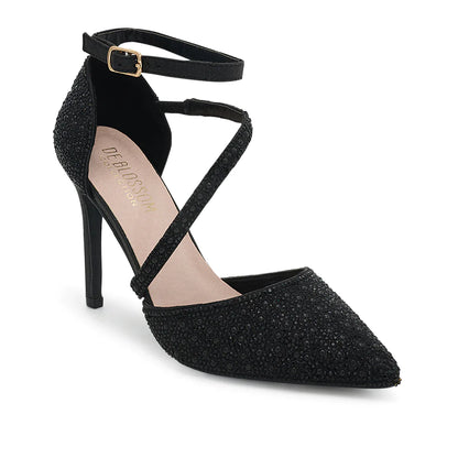 DE BLOSSOM REESE ANKLE STRAP POINTED TOE HEEL