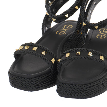 EXE PAULA-11 BLACK SANDAL