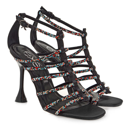EXE JADE BLACK MULTI COLOR SANDAL