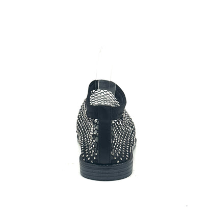 Mastic Soul Sable Rhinestone Mesh Ankle Bootie