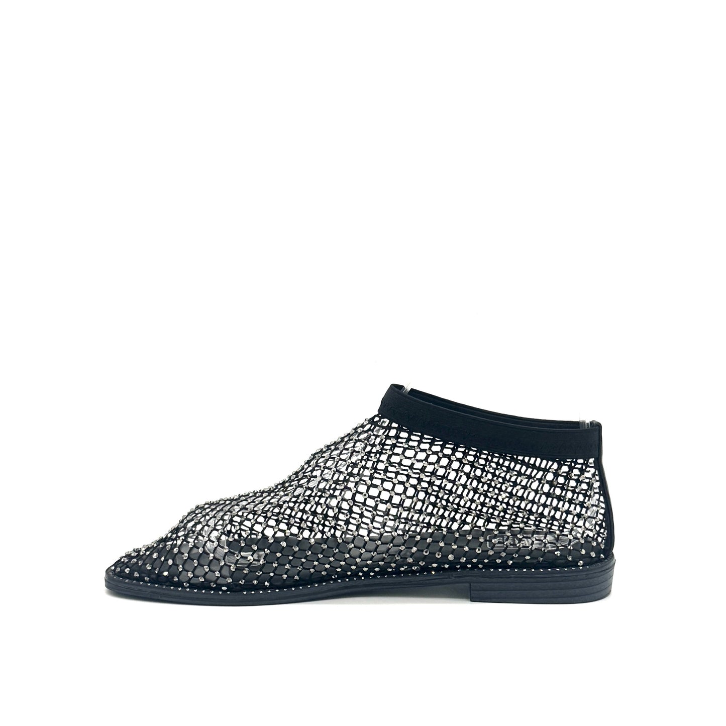Mastic Soul Sable Rhinestone Mesh Ankle Bootie
