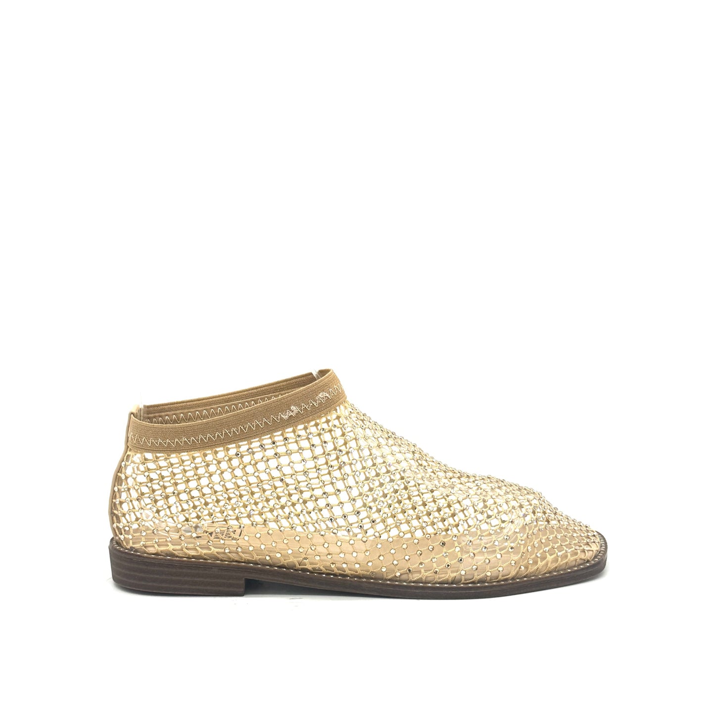 Mastic Soul Sable Rhinestone Mesh Ankle Bootie