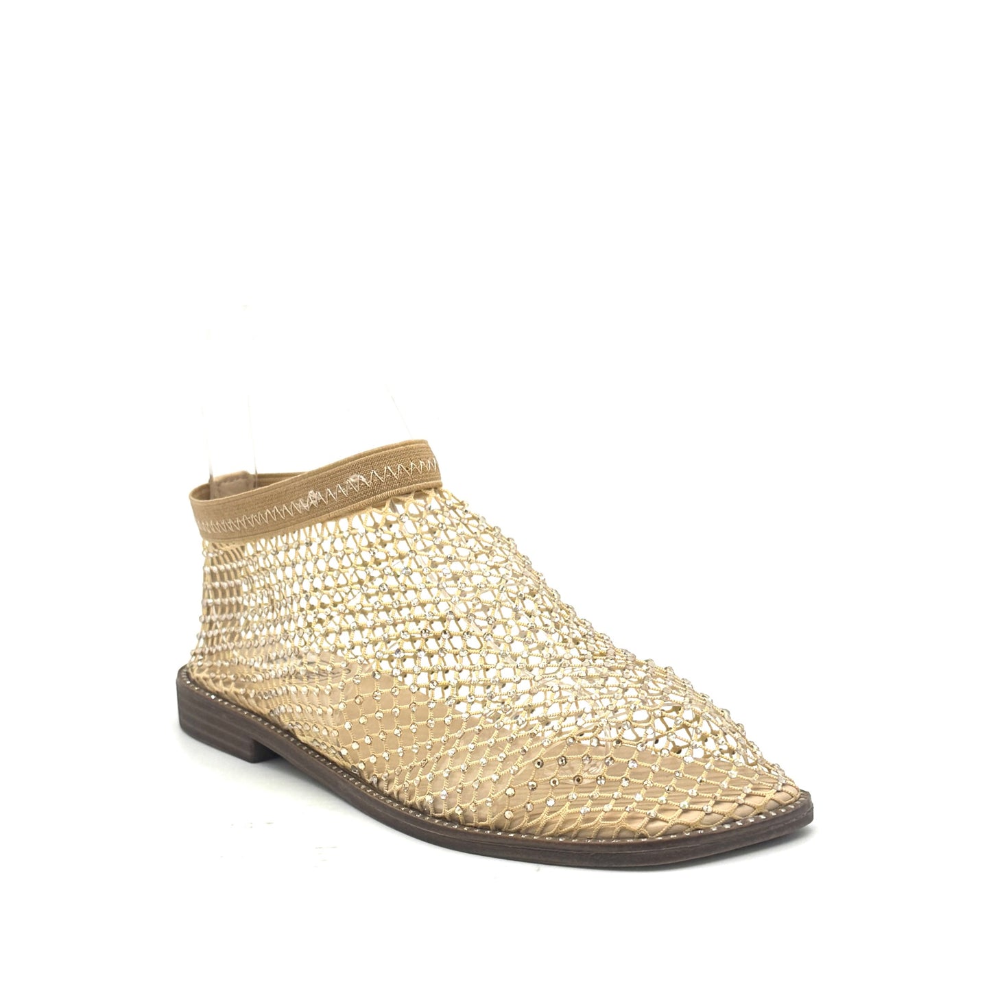 Mastic Soul Sable Rhinestone Mesh Ankle Bootie